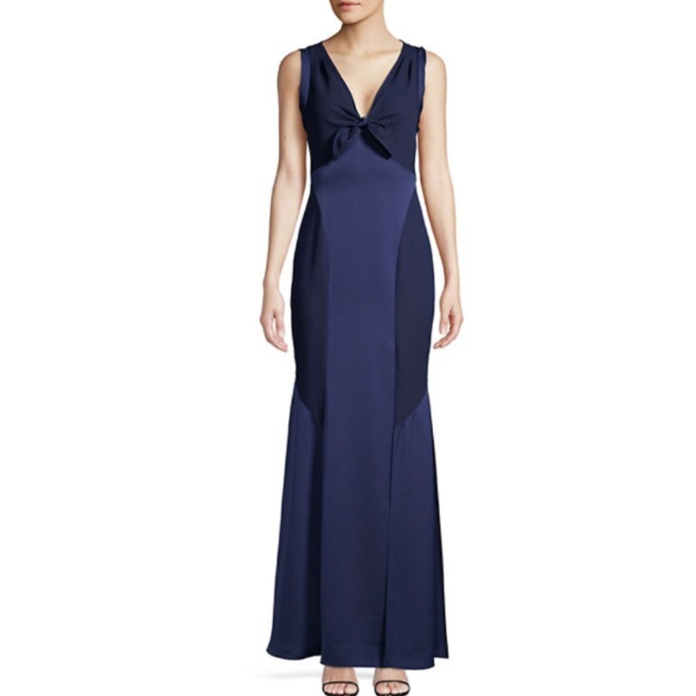 NWT Diane Von Furstenberg Kimmy Navy Gown Size 0